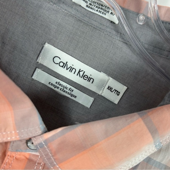 ❤️ Calvin Klein Men’s Semi Formal Casual Button down Shirt XXL - Picture 5 of 10